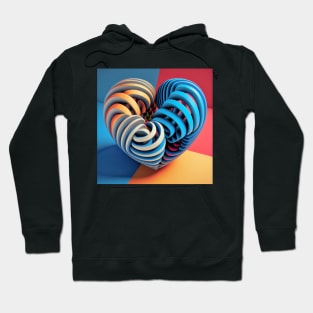 op art love Hoodie